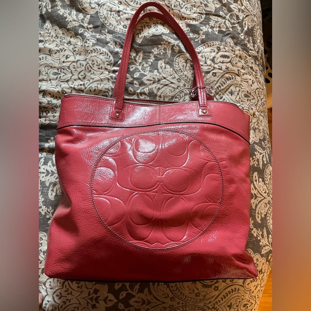 Pink coach bag